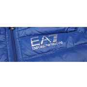 EA7 Junior Logo Blue Down Jacket - Retro Designer Wear
