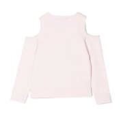 Balmain Kids Pink Cutout Shoulder Sweatshirt