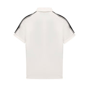 Emporio Armani Junior White Embossed Polo Shirt