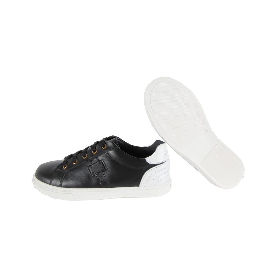 Dolce & Gabbana Kids Black and White Sneakers - Retro Designer Wear