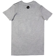 Philipp Plein Junior Grey Embellished Logo T-shirt