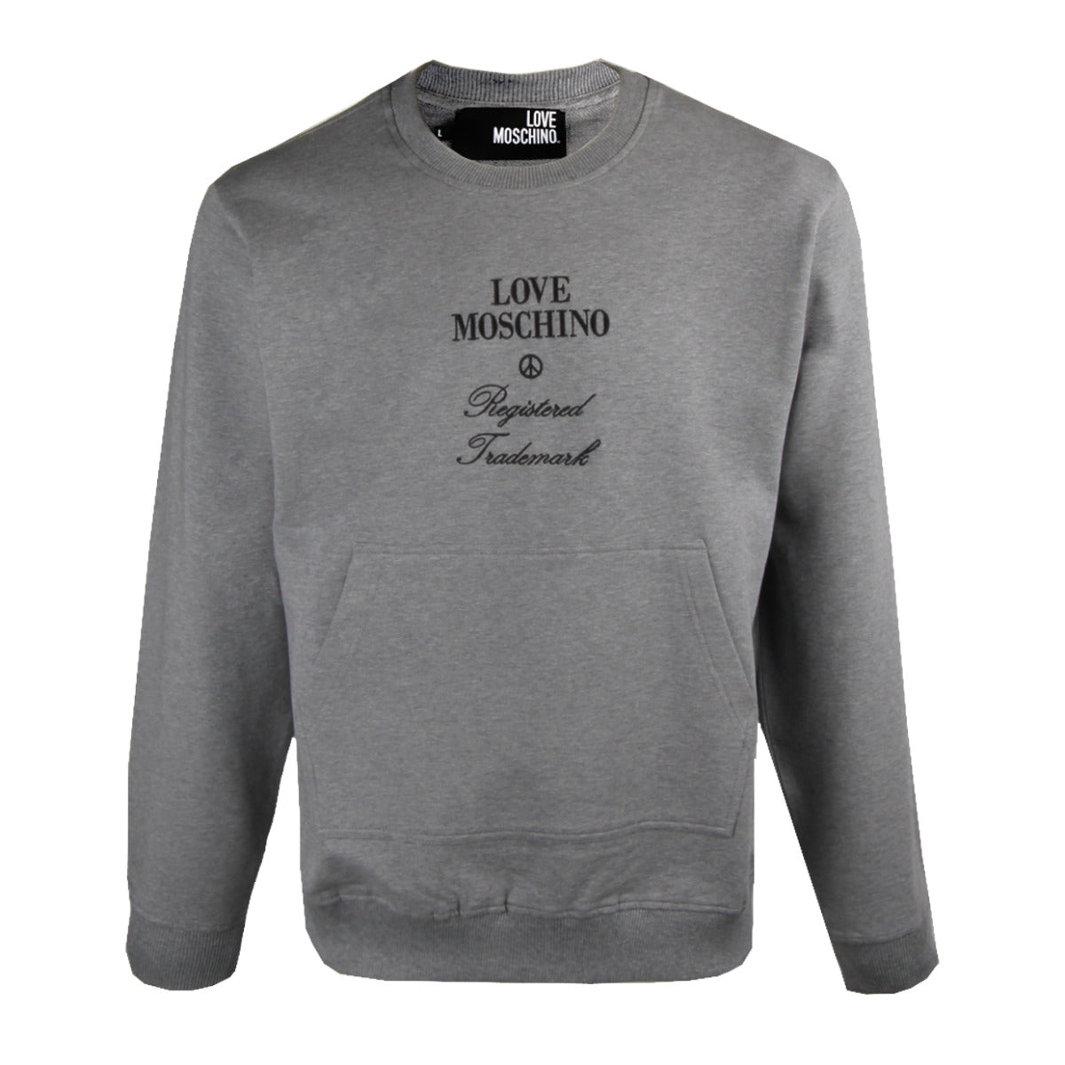 Love Moschino Grey Logo Sweatshirt Front 