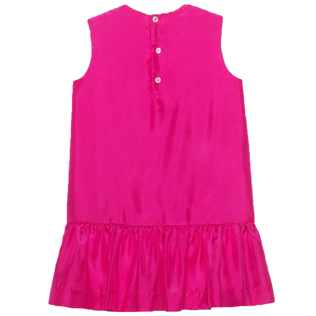 Gucci Girls Kitten Pink Silk Dress - Retro Designer Wear