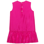 Gucci Girls Kitten Pink Silk Dress - Retro Designer Wear