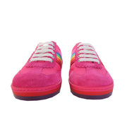 Gucci Kids Pink Shoes With Rainbow Stripe