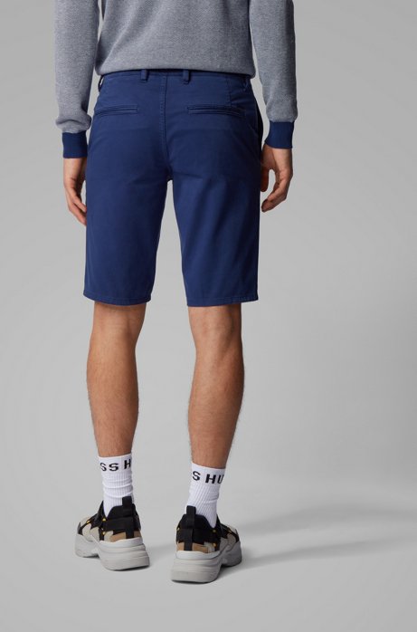 BOSS Slim-fit Navy Chino Shorts