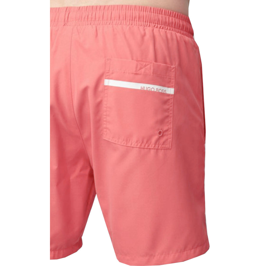 BOSS Red Swim Shorts With Heat-Sealed Logo Print