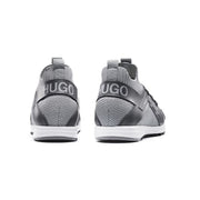 Hugo BOSS Grey Hybrid Logo Knitted Sock Trainers