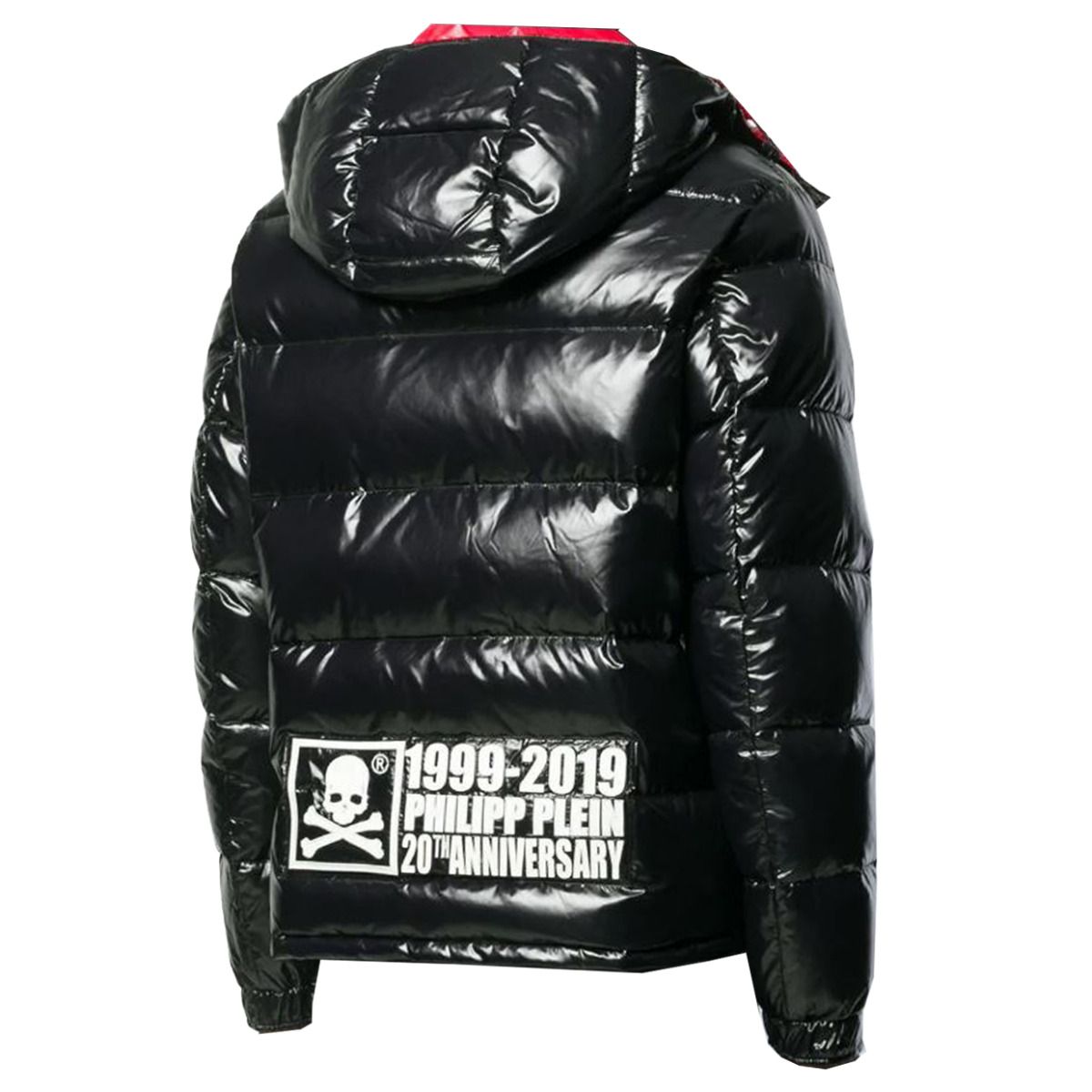 Philipp Plein Black Nylon Statement Logo Jacket