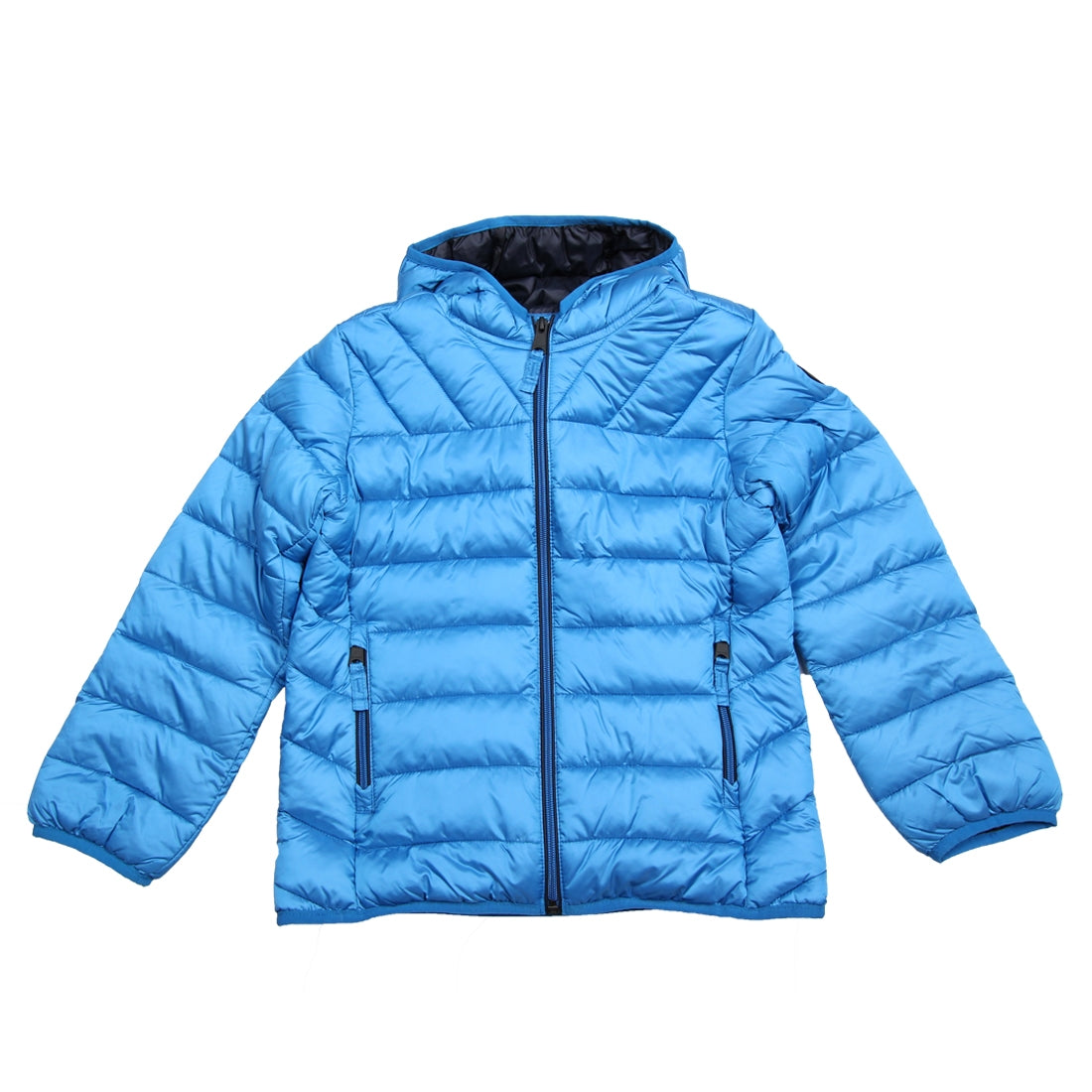 Napapijri Junior Quilted Blue Jacket - Retro Designer Wear