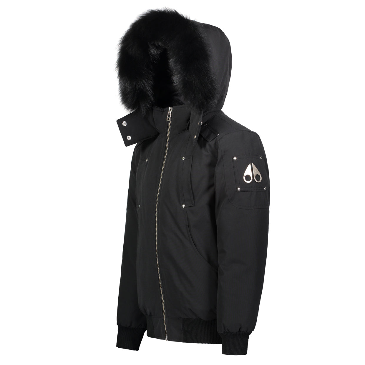 Moose Knuckles Kids Black Bomber Jacket