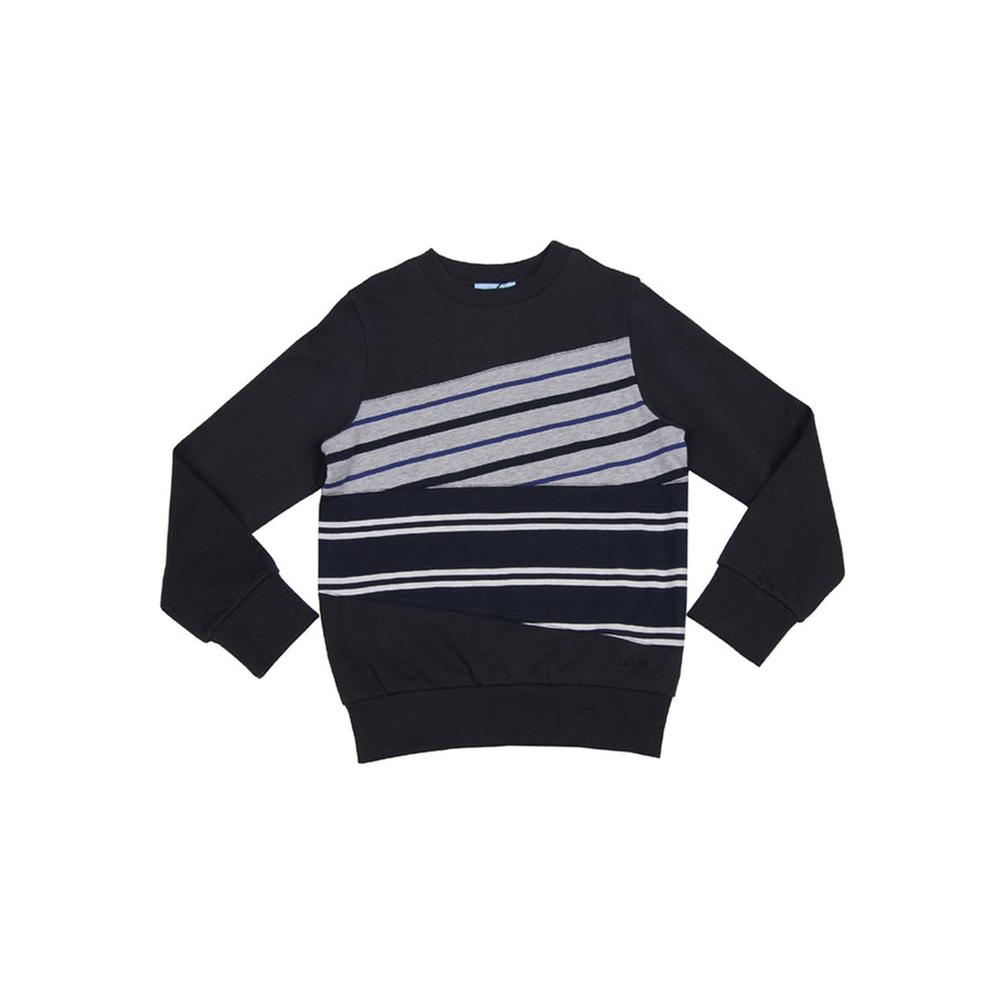 Lanvin Kids  Stripes Blue Sweat Top - Retro Designer Wear
