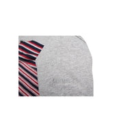Lanvin Kids Stripe Design Grey T-Shirt - Retro Designer Wear