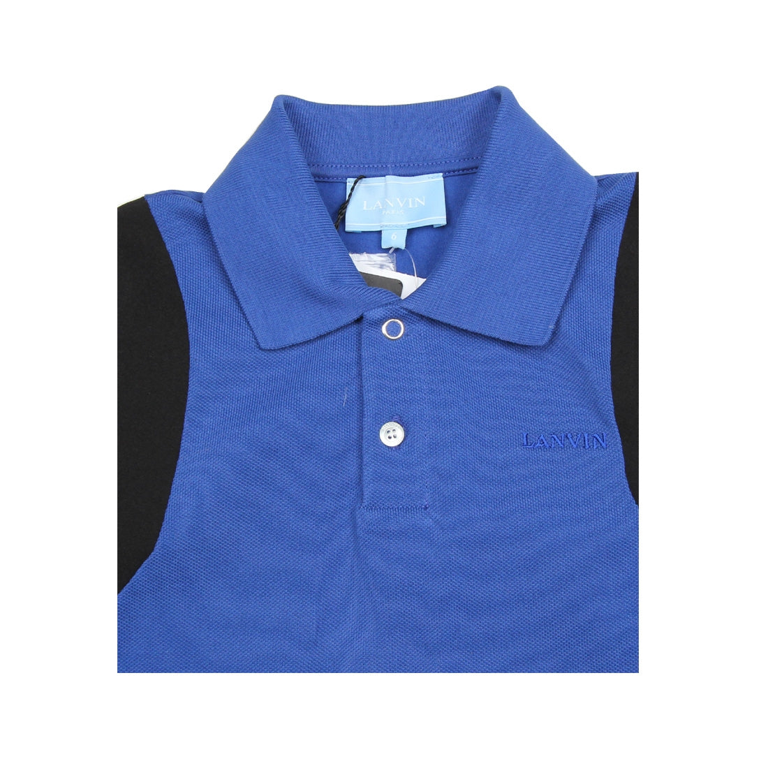 Lanvin Kids Blue Polo Shirt - Retro Designer Wear