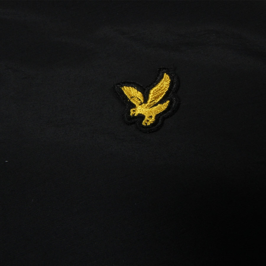 Lyle & Scott Junior Black Lightweight Hooded Jacket logo