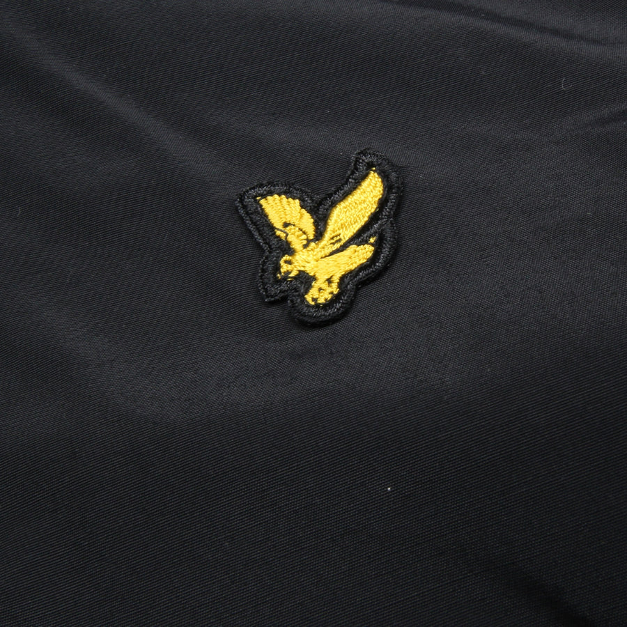 Lyle & Scott Junior Hooded Padded Black Jacket logo