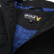 Lyle & Scott Junior Hooded Padded Black Jacket label
