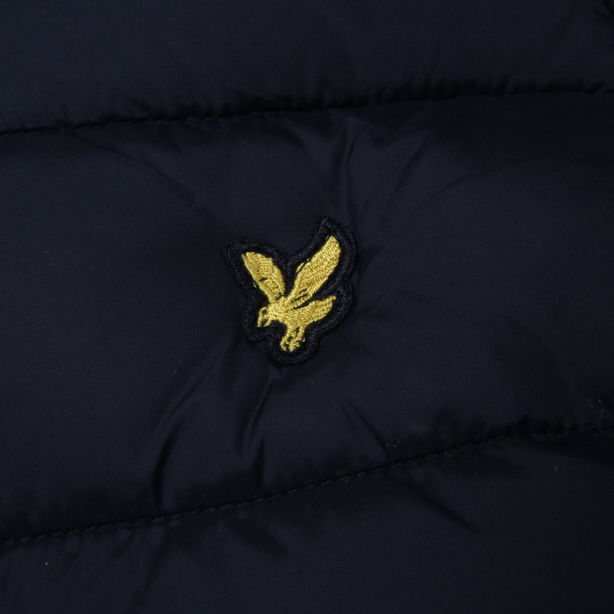 Lyle & Scott Junior Black Puffer Jacket logo