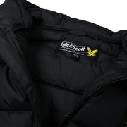 Lyle & Scott Junior Black Puffer Jacket label