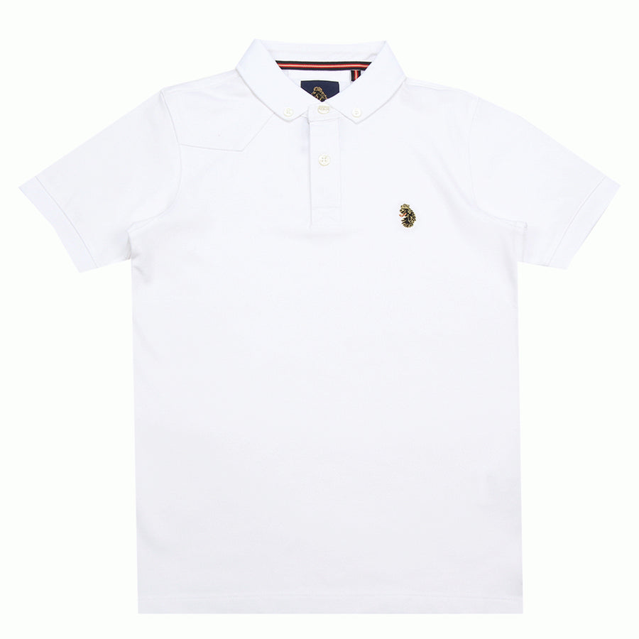 Luke 1977 Junior White Polo Shirt Front