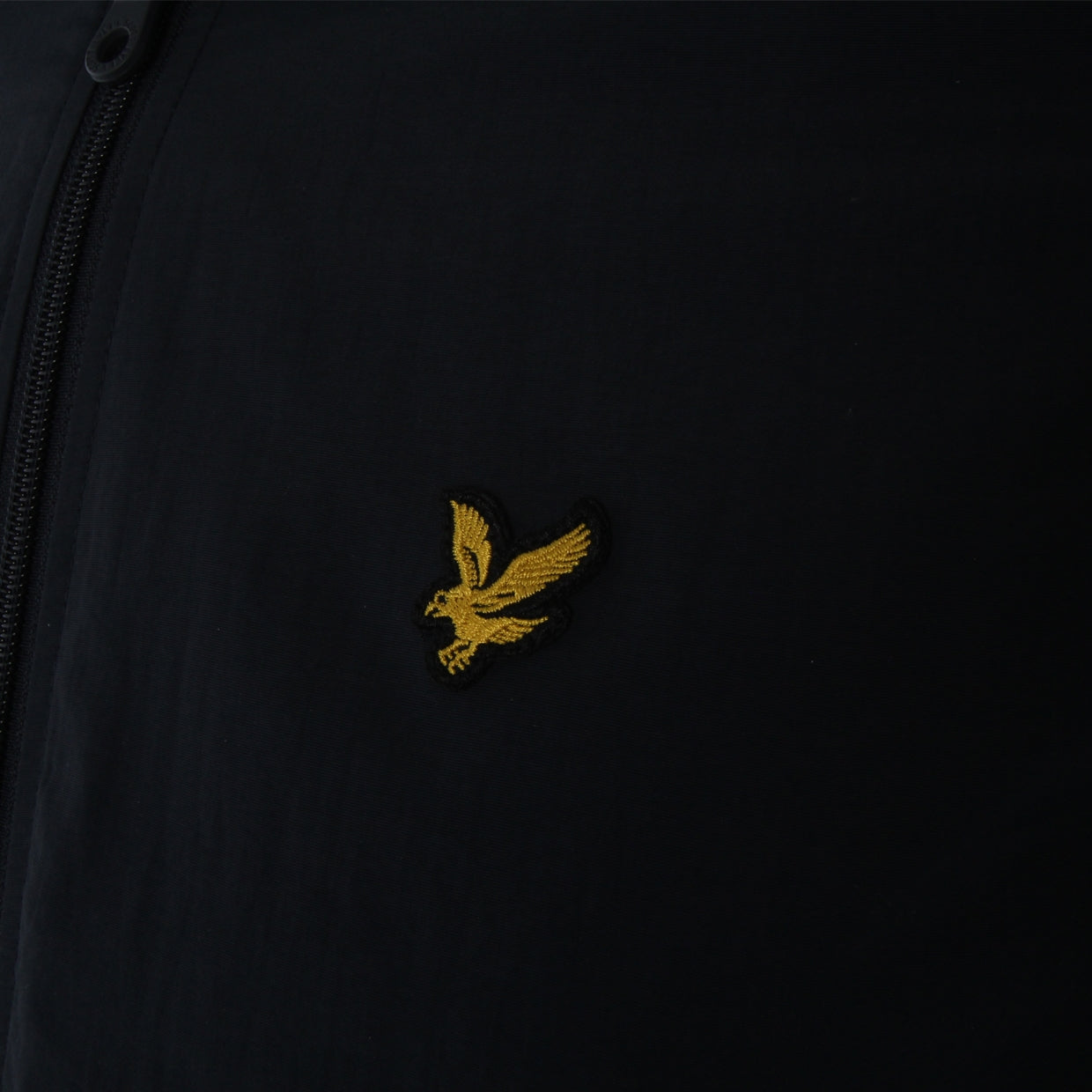 Lyle & Scott Microfleece Zip Through Black Hooded Jacket Logo