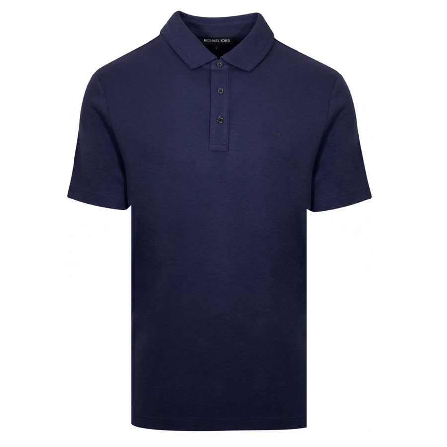 Michael Kors Solid Navy Polo Shirt - Retro Designer Wear
