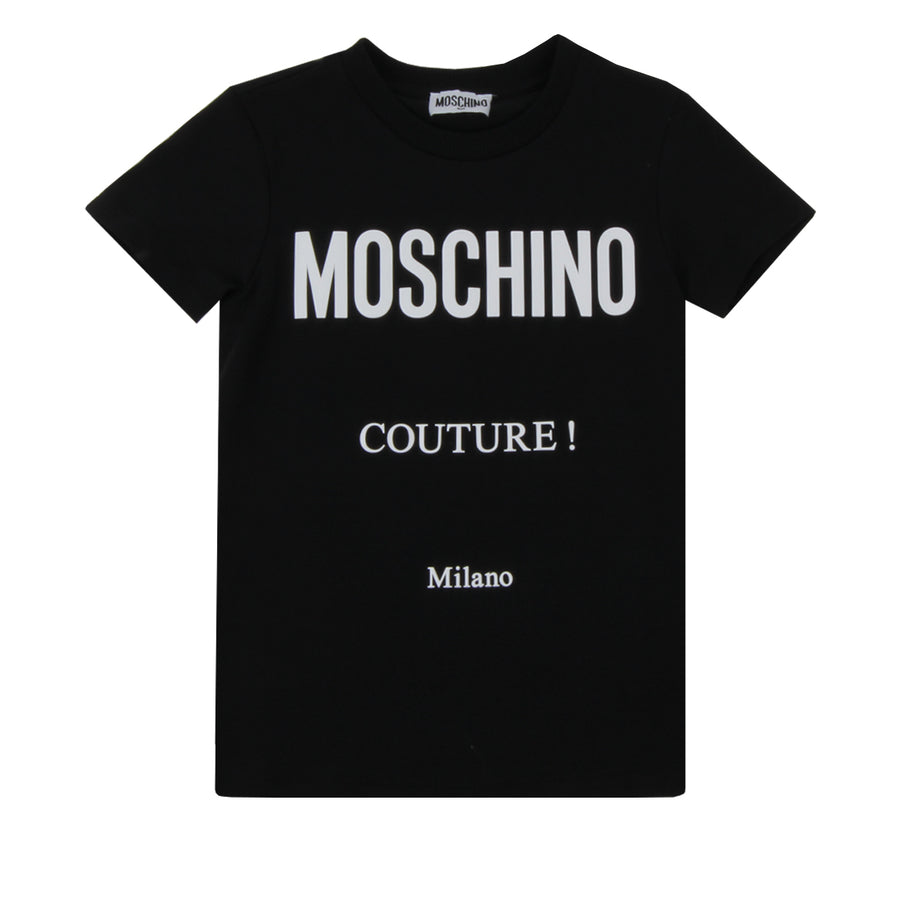 Moschino Kids Milano Rubberised Logo T-shirt