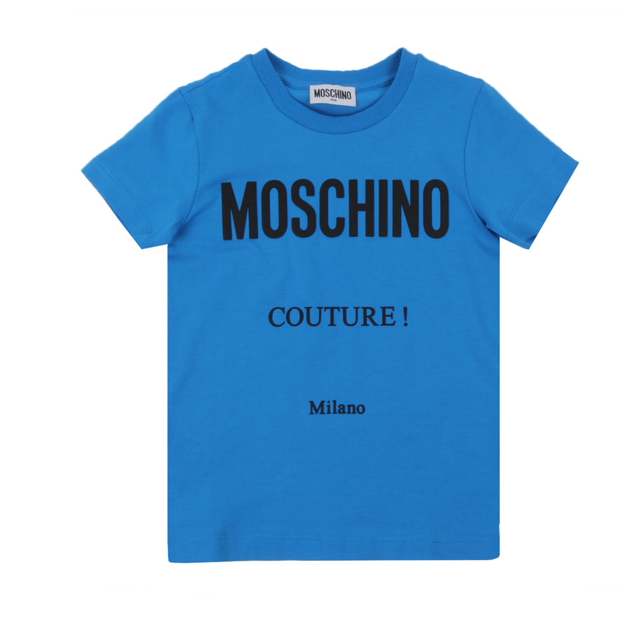 Moschino Kids Milano Rubberised Logo T-shirt