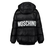Moschino Kids Black Quilted Nylon Down Jacket