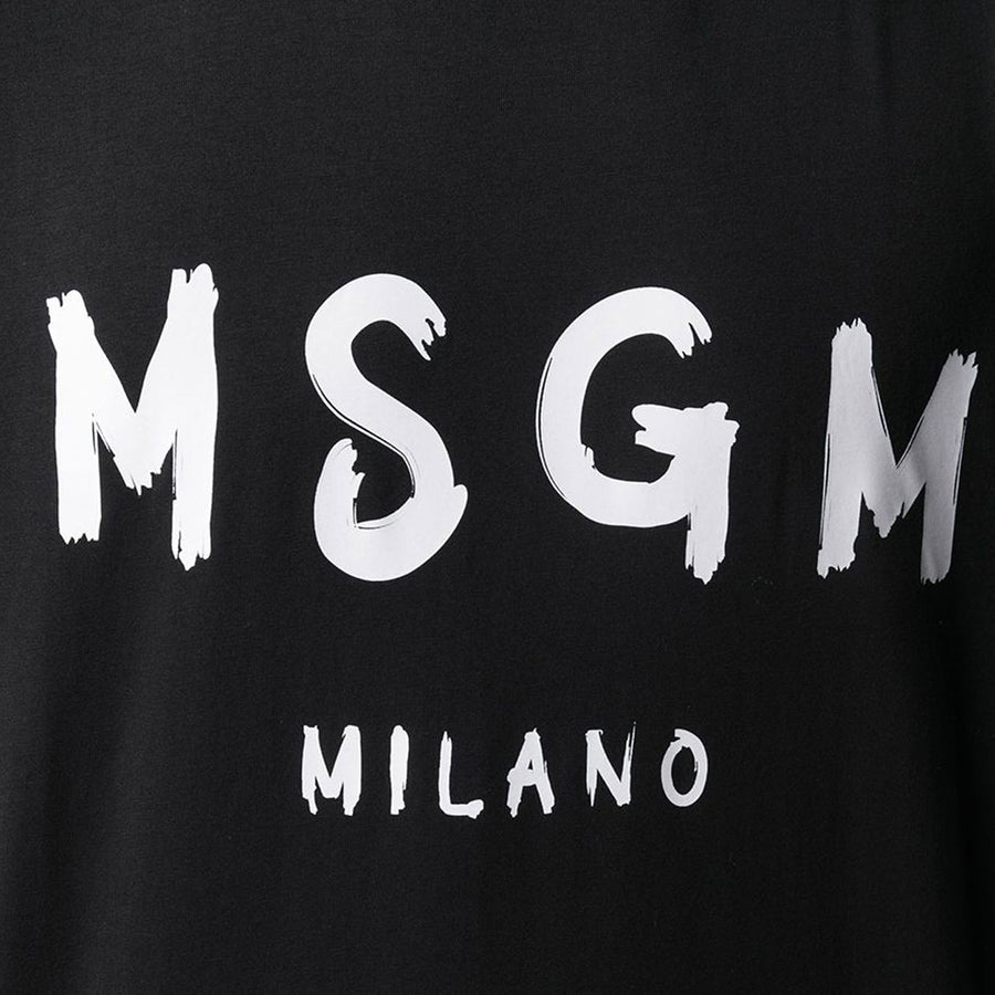 MSGM Black Logo Print Sweatshirt