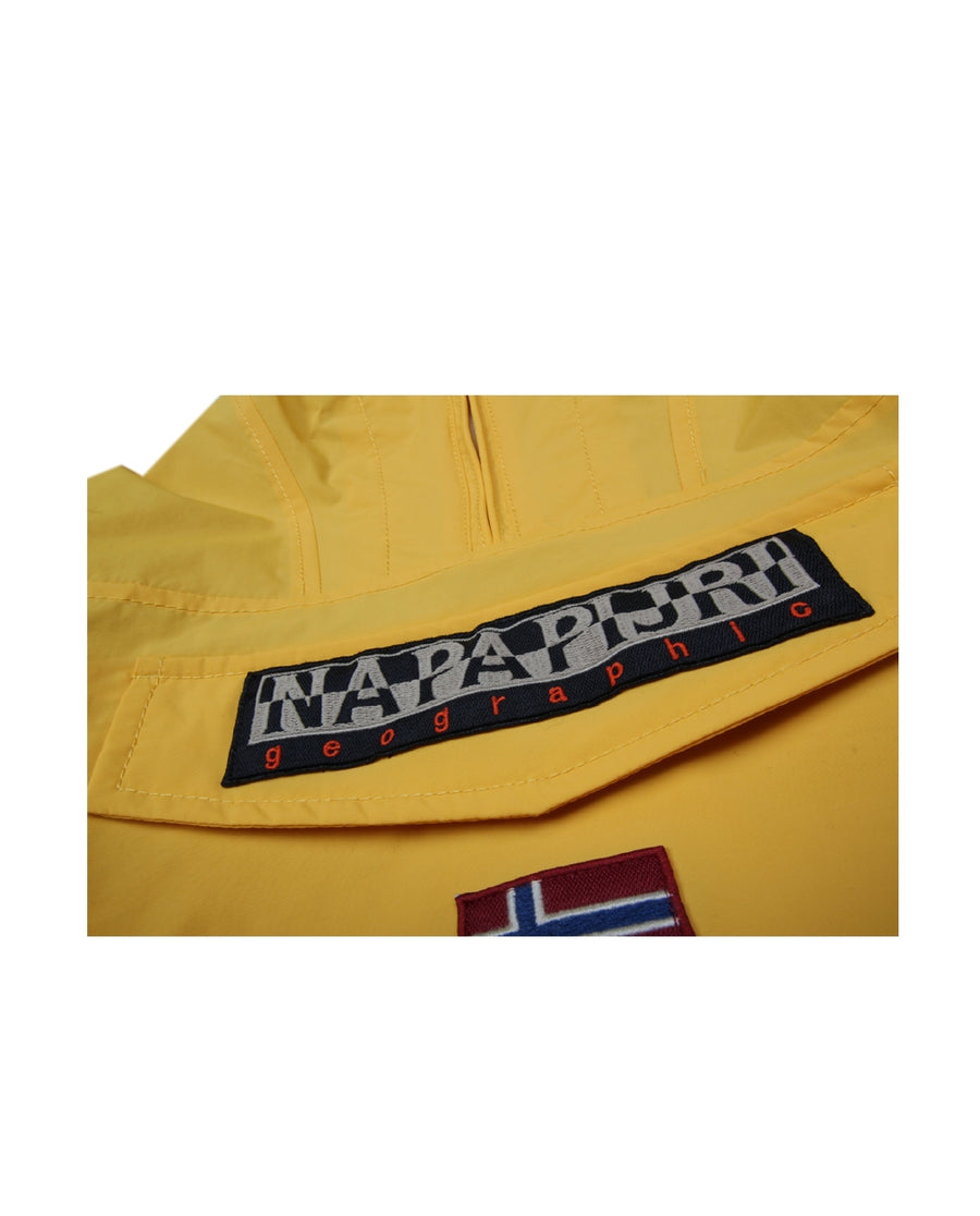 Napapijri Junior Yellow Rainforest Pullover Jacket - Retro Designer Wear