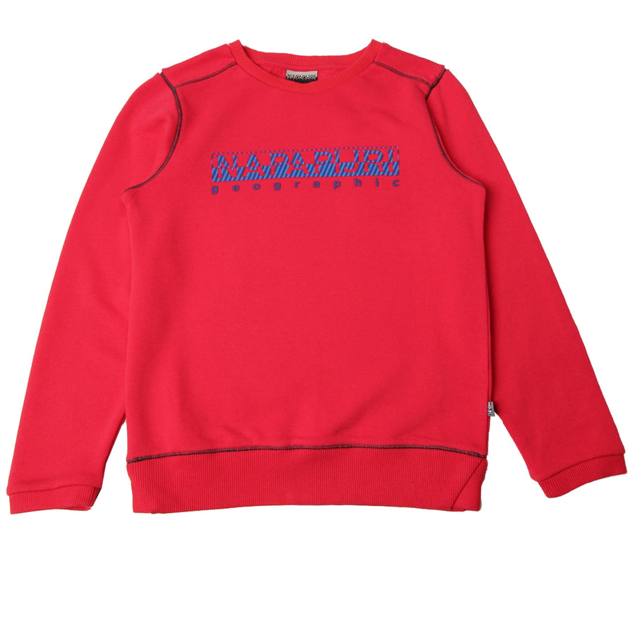  Napapijri Junior Red Banak Sweatshirt  front 