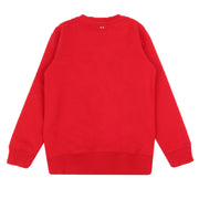 Napapijri Junior Vertical Logo  Red Sweatshirt