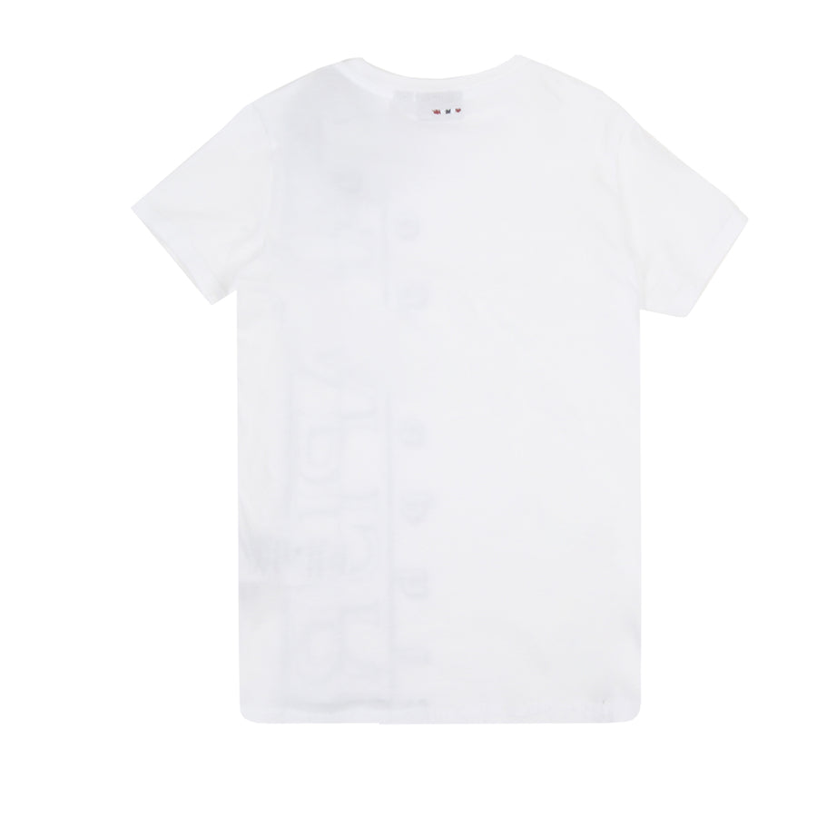 Napapijri Junior Vertical Logo White T-shirt