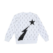 Neil Barrett Kids White Thunderbolt Star Motif Sweatshirt