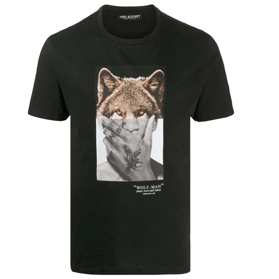 Neil Barrett Wolf-Man Print T-shirt