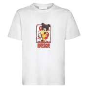 Neil Barrett White Kung-Fu Bear Print T-shirt