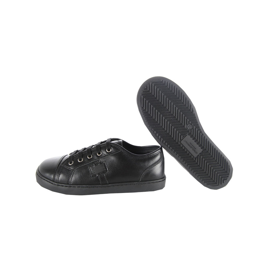 Dolce & Gabbana Kids Black Trainers - Retro Designer Wear