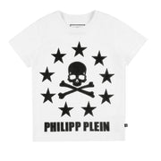 Philipp Plein Junior Stars and Skull Print T-shirt