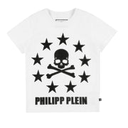 Philipp Plein Junior Stars and Skull Print T-shirt