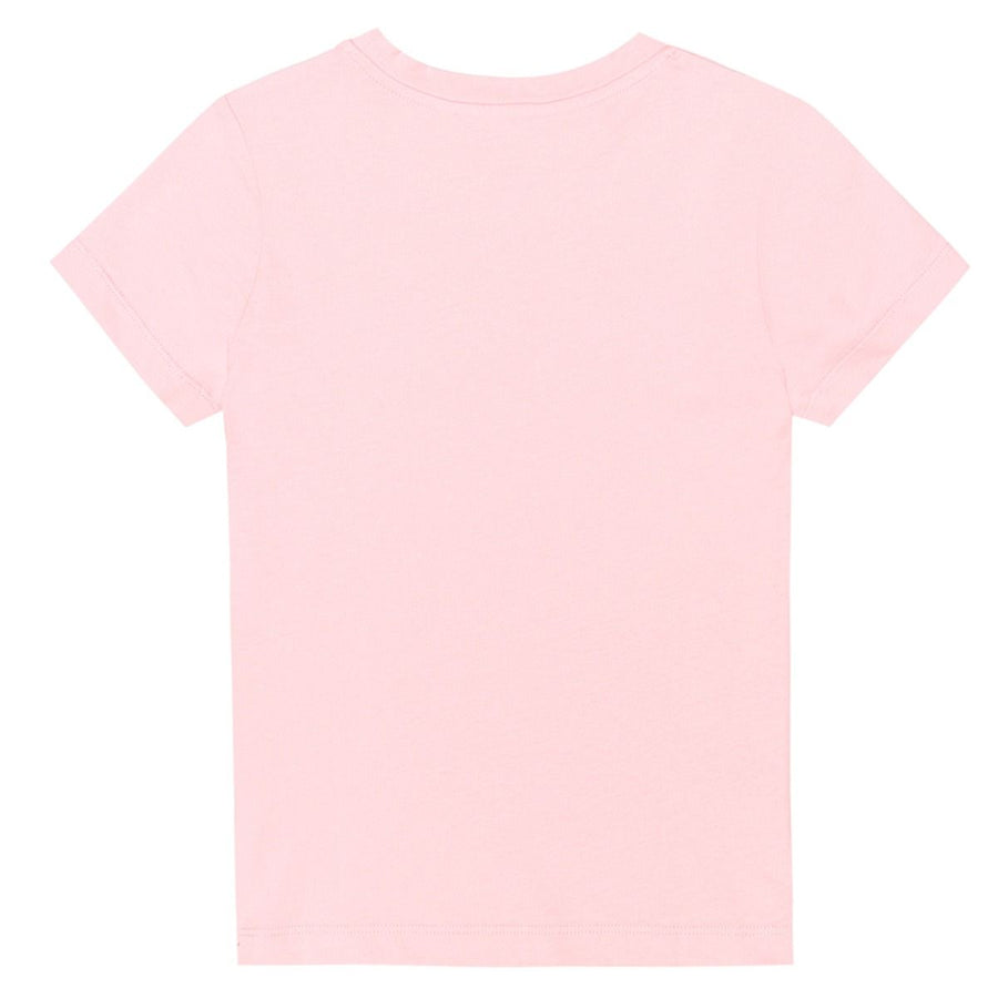 Balmain Girls Pink Logo Printed T-Shirt