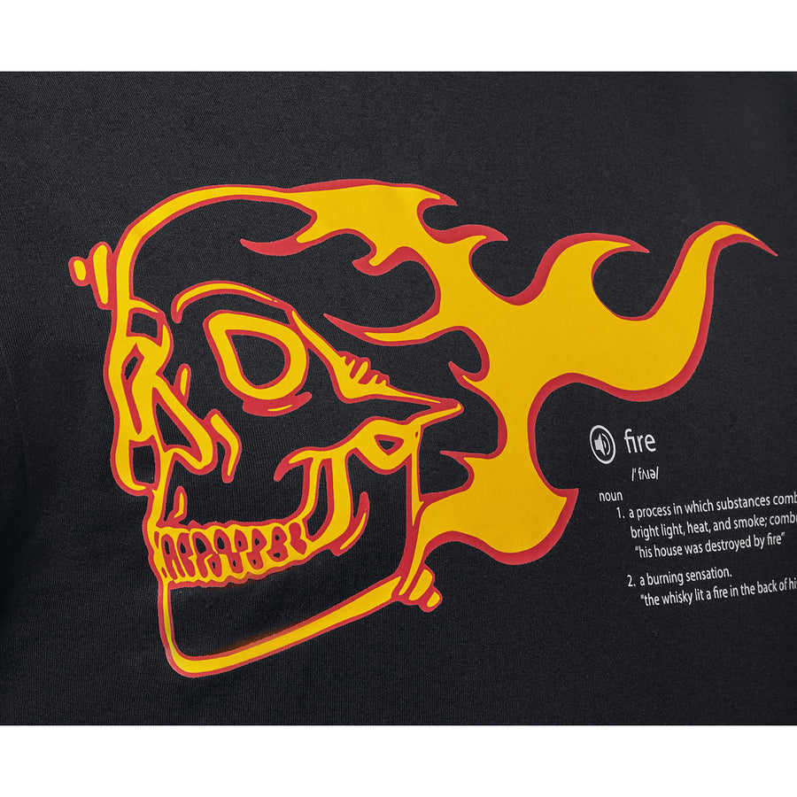 Philipp Plein Orange Flame Logo T-Shirt