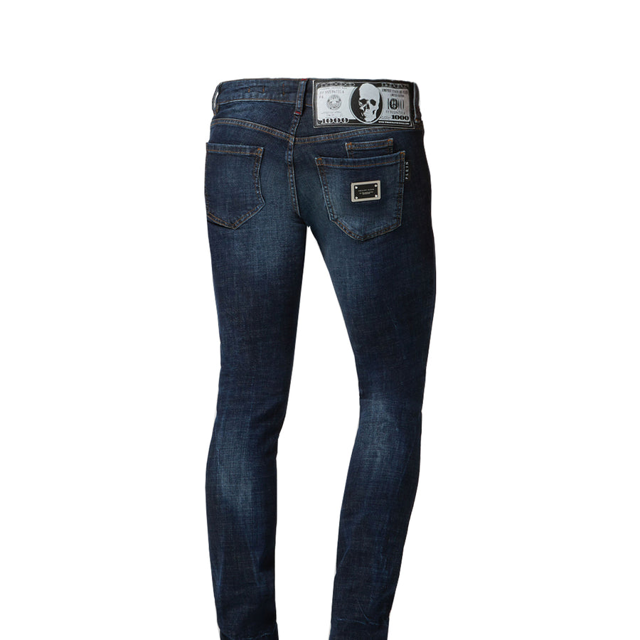 Philipp Plein Denim Slim Fit Dollar Jeans