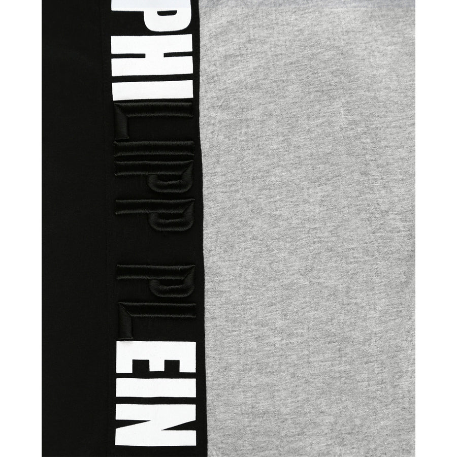 Philipp Plein Junior Black Embossed Logo T-shirt detail