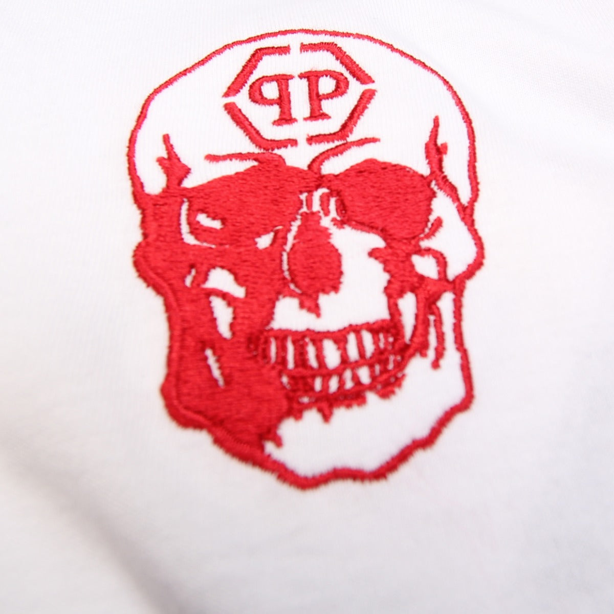 Philipp Plein T-Shirt White Skull Round Neck