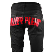 Philipp Plein Black Super Straight Cut Jeans