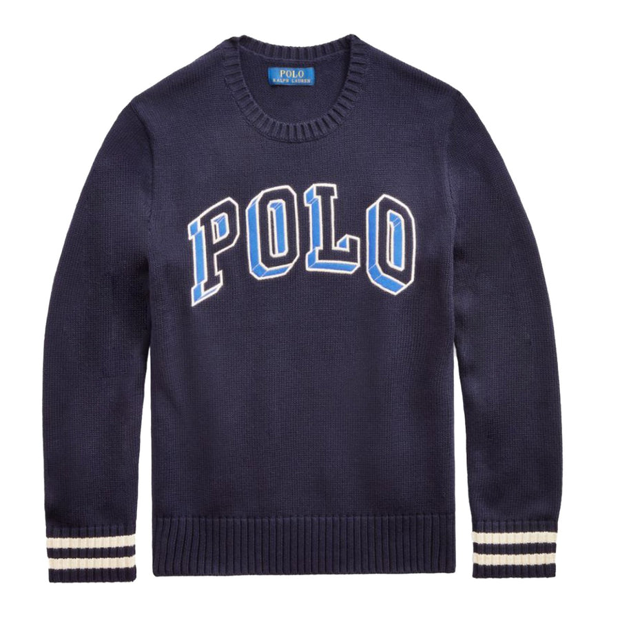 Ralph Lauren Kids Navy Embroidered Logo Sweatshirt front 