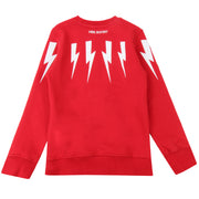 Neil Barrett Kids Thunderbolt Print Sweatshirt