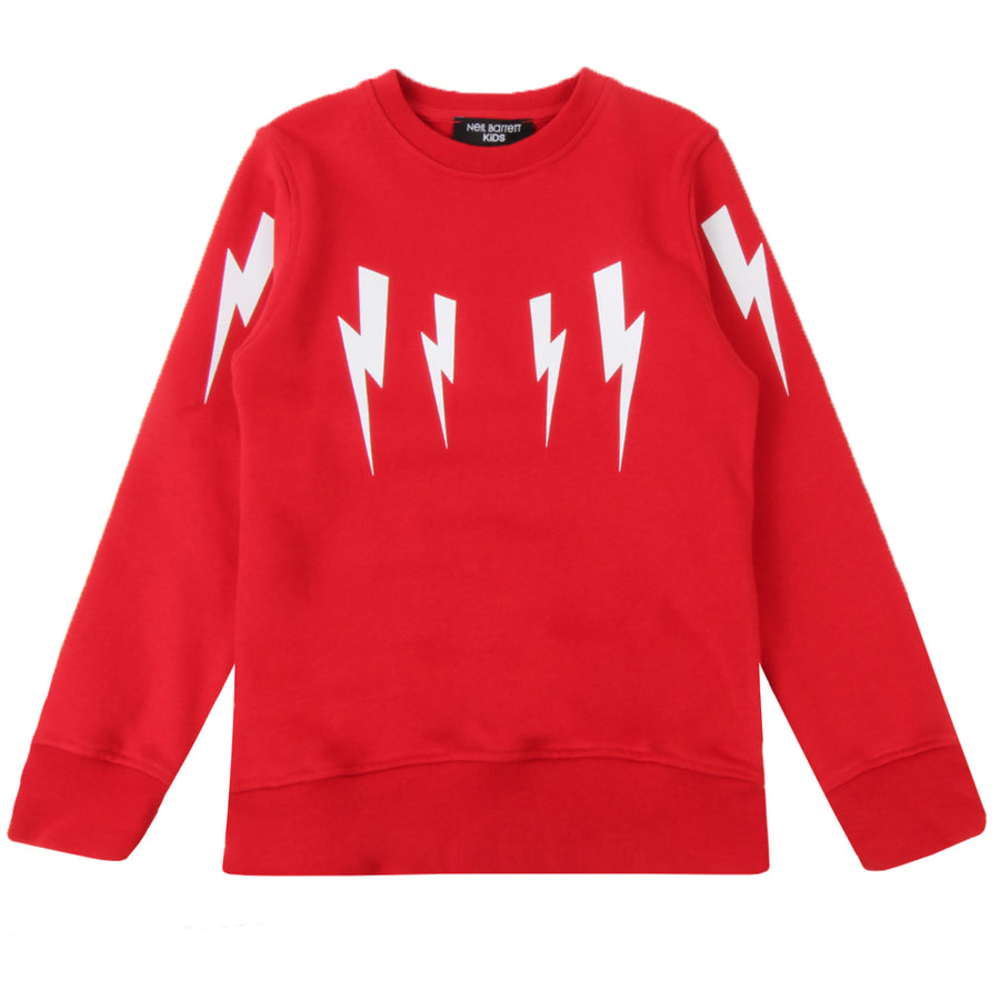 Neil Barrett Kids Thunderbolt Print Sweatshirt