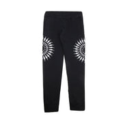 Neil Barrett Kids Black Contrasting Fair-isle Thunderbolt Trousers